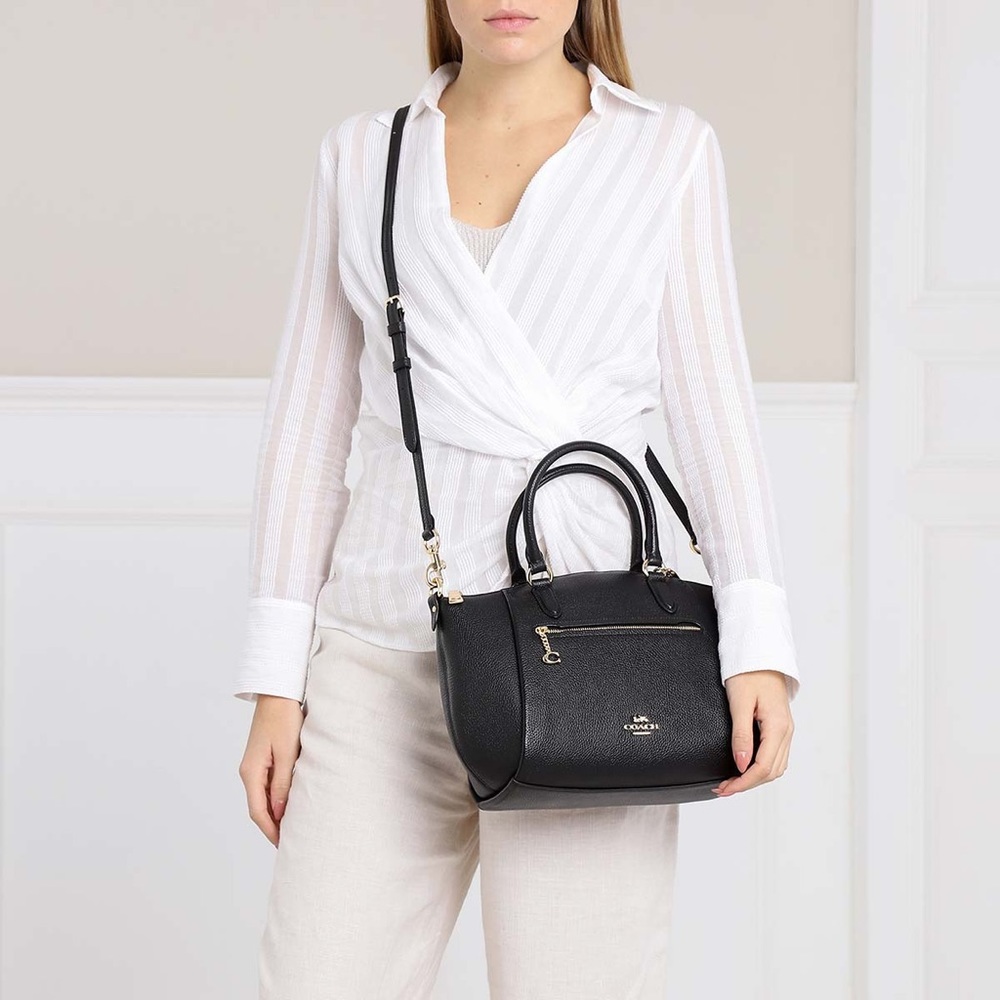 Coach Elise Satchel Pebble Leather Crossbody Shoulder Bag - Picture 3 of 14